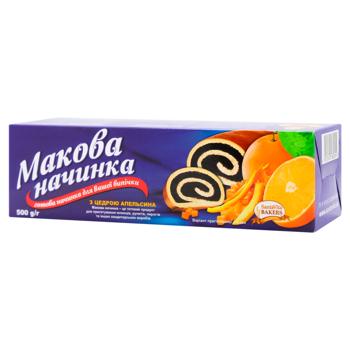 Начинка макова Santa Vita з цедрою апельсина 500г - купити, ціни на КОСМОС - фото 1