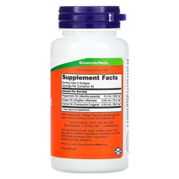 Now Foods Peppermint Gels 90 softgels - buy, prices for - photo 3