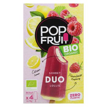 Сорбет Pop Fruit з малиною та лимоном органічний 4х70г - купити, ціни на WINETIME - фото 2