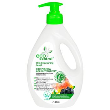 Eco Control Dishwashing Liquid with Soap Nuts and Charcoal 700ml