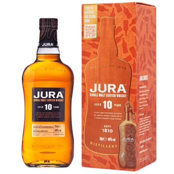 Jura 10yo Box Whiskey with Flask 40% 0.7l - buy, prices for ULTRAMARKET - photo 1