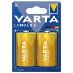 Varta Longlife Alkaline D BLI Battery, 2pcs