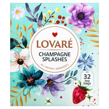 Lovare Champagne Splashes Black and Green Tea 2g*32pcs - buy, prices for Tavria V - photo 3