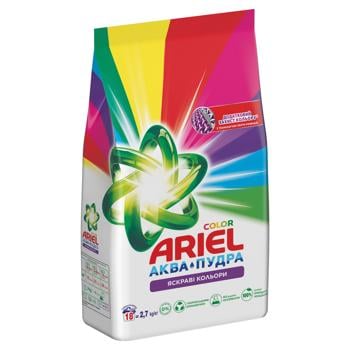 Стиральный порошок Ariel Аква-Пудра Color 2,7кг - купить, цены на МегаМаркет - фото 7