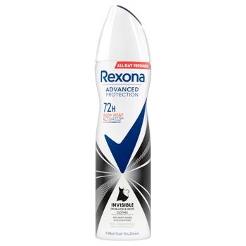 Антиперспирант аэрозольный Rexona Невидимый на черном и белом 150мл - купить, цены на Идеал - фото 1