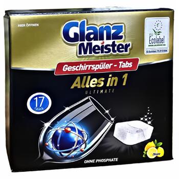 Таблетки для посудомоечных машин Glanz Meister Alles in 1 17шт