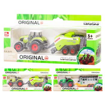 SunQ Toys Tractor with Trailer Metal Toy SQ90333-2A - buy, prices for Za Raz - photo 1