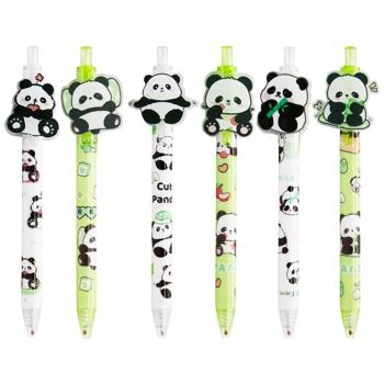 Ручка гелева Панда синя 0,5мм в асортименті