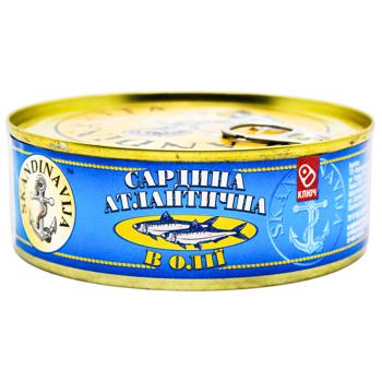 Skandynaviya Sardine in Oil Key №3 240g - buy, prices for COSMOS - photo 1