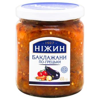 Баклажаны Ніжин По-гречески с оливковым маслом 450г - купить, цены на Торба - фото 1