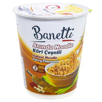 Лапша Banetti со вкусом карри быстрого приготовления 65г