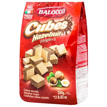 Balocco Cubes Hazelnut Wafers 250g - buy, prices for METRO - photo 1