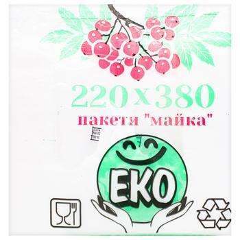 Nika Plast T-shirt Food Bags 51μm 22x38cm 25pcs - buy, prices for METRO - photo 1