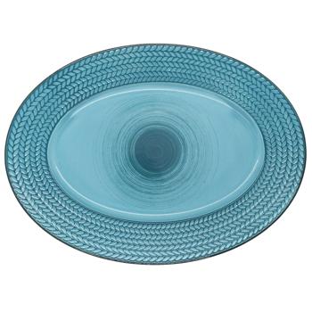 Тарілка для риби блакитна 33,2см 16191-4-16191 - купити, ціни на КОСМОС - фото 1