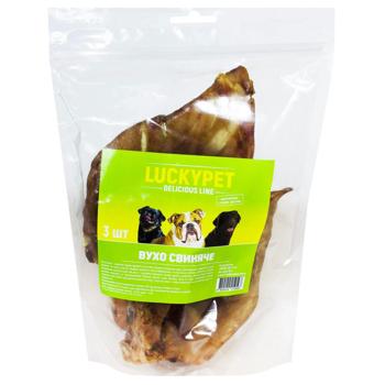 Лакомство для собак Lucky Pet Уши свиные 3шт