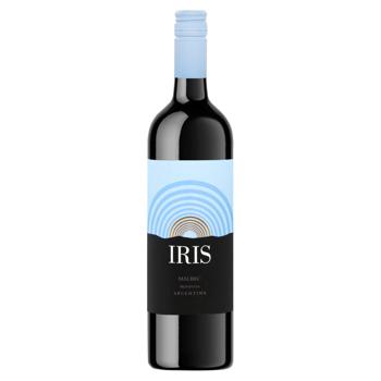 wine malbec iris 13.5% 750ml glass bottle Argentina
