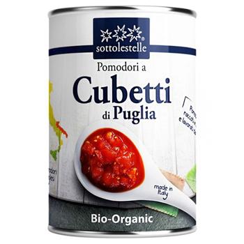 Томаты Sottolestelle резаные органические 400г