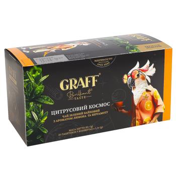 Graff Citrus Space Green Tea with Lemon and Bergamot Flavor 1.5g*20pcs - buy, prices for Ideal - photo 2