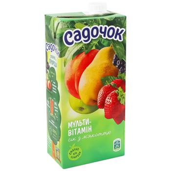 Сок Садочок мультивитаминный с мякотью 0,95л - купить, цены на Чудо Маркет - фото 3