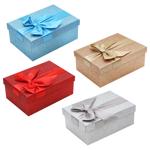 Glitter Gift Box with Bow 19*13*7.5cm