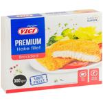 Vici Premium Frozen Breaded Hake Fillet 300g