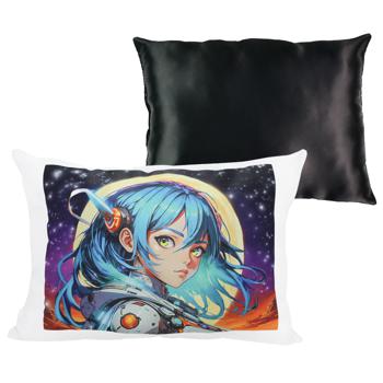 Strateg Anime Girl in the Art World Pillow 26х35cm Black with Sublimation Application - buy, prices for NOVUS - photo 2