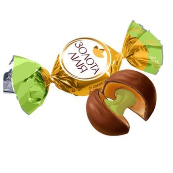 Цукерки Konti Золота Лілія фісташка