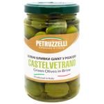 Зелені оливки Castelvetrano Giant у розсолі ТМ PETRUZZELLI 314 мл