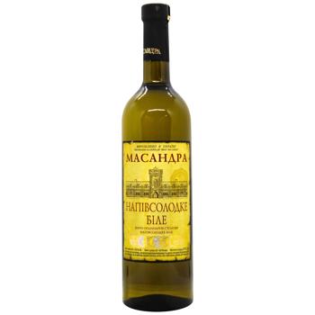 Masandra White Semisweet Wine 9.5-13% 0.75l - buy, prices for Za Raz - photo 1