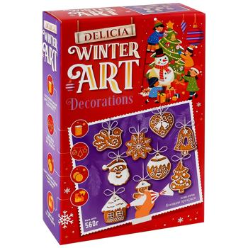 Delicia Christmas Tree Decorations Cookies 560g - buy, prices for Vostorg - photo 1