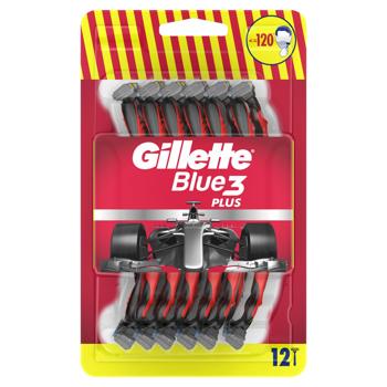 Бритвы одноразовые Gillette Blue3 Plus 12шт - купить, цены на - фото 3