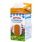 Сливки Селянськие ультрапастеризованные 10% 200г