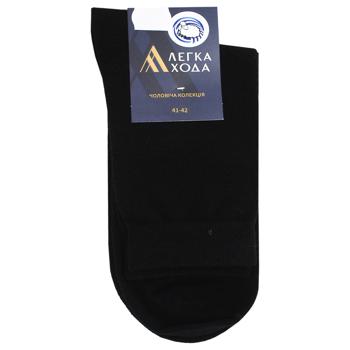 Legka Khoda Black Men's Socks 27s - buy, prices for Auchan - photo 1