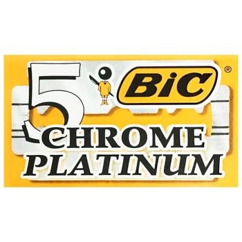 Лезвия Bic Chrome Platinum 5шт - купить, цены на Восторг - фото 1