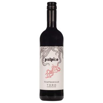 Вино Pulpito Toro Tempranillo сухое красное 0,75л - купить, цены на КОСМОС - фото 1