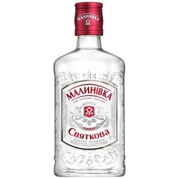 Водка Малиновка Праздничная 40% 250мл - купить, цены на Чудо Маркет - фото 1