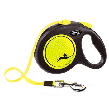 Flexi New Neon Roulette Leash with Ribbon L Up to 50kg 5m Yellow - buy, prices for MasterZoo - photo 1