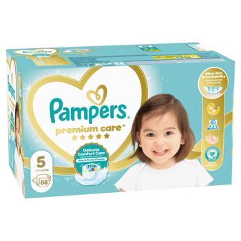 Підгузки Pampers Premium Care Junior 5 11-16кг 88шт - купити, ціни на МегаМаркет - фото 3