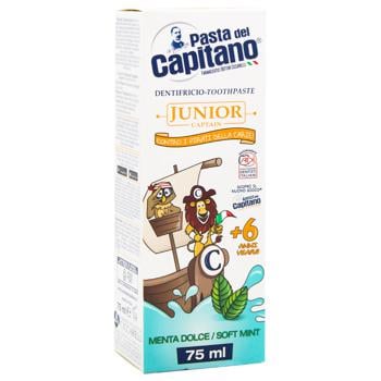 Pasta del Capitano Toothpaste Soft Mint 6+ 75ml - buy, prices for MegaMarket - photo 3