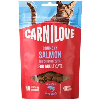 Лакомство для кошек Carnilove Crunchy Snack с лососем и кошачьей мятой 50г - купить, цены на MasterZoo - фото 1