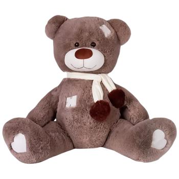 Yarokuz Joseph Cappuccino Plush Bear with Patches 140cm