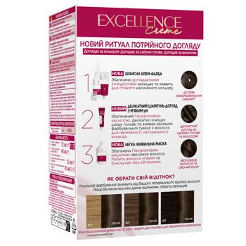 Краска для волос L'oreal Paris Excellence Creme 400 Каштановый - купить, цены на МегаМаркет - фото 2