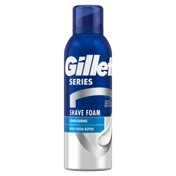 Пена для бритья Gillette Series Conditioning с маслом какао 200мл - купить, цены на - фото 3