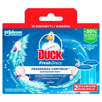 Duck Marine Fresh Toilet Bowl Cleanliness Discs 2pcs - buy, prices for ULTRAMARKET - photo 1