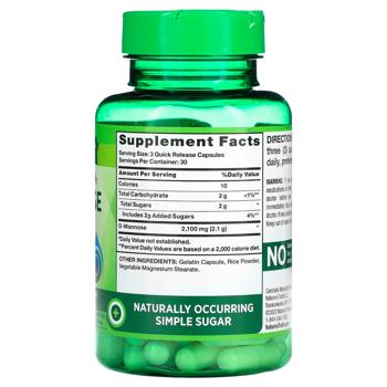 Nature's Truth, Concentrated Strength, D-Mannose, 2,100 mg, 90 Quick Release Capsules  - купити, ціни на Біотус - фото 2