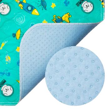 Пеленка для собак Misoko&Co Ракеты многоразовая 70х80см мятный - купить, цены на MasterZoo - фото 3