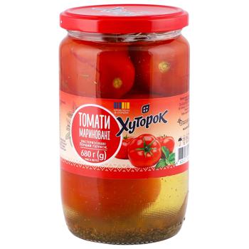 Помідори Хуторок мариновані 680г - купити, ціни на Епіцентр FOOD - фото 1
