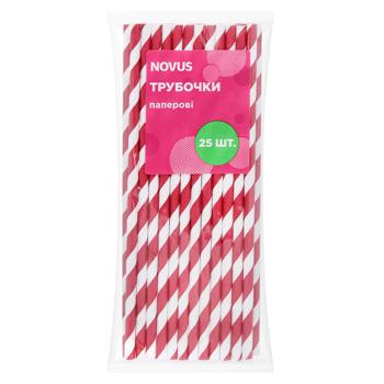 Соломинка Novus паперова 19см 25шт - купити, ціни на NOVUS - фото 4