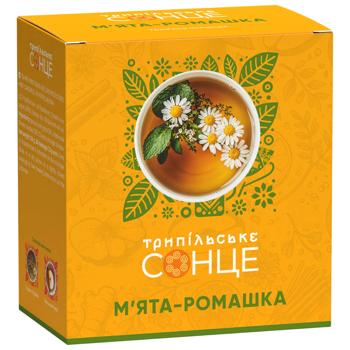 Чай травяной Трипольское Солнце мята-ромашка 1,3г*20шт - купить, цены на Auchan - фото 1