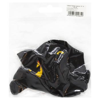 Black Pumpkin Balloons 12" 5pcs